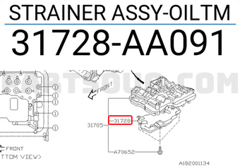 Subaru 31728AA091 STRAINER ASSY-OILTM