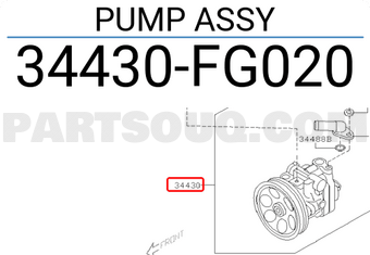 Subaru 34430FG020 PUMP ASSY