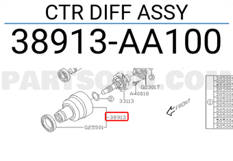 Subaru 38913AA100 CTR DIFF ASSY