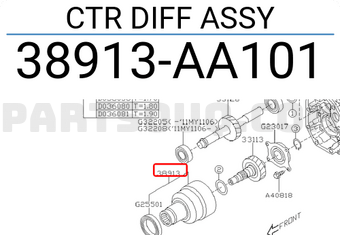 Subaru 38913AA101 CTR DIFF ASSY
