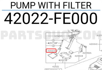 Subaru 42022FE000 PUMP WITH FILTER