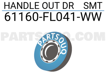 Subaru 61160FL041WW HANDLE OUT DR SMT