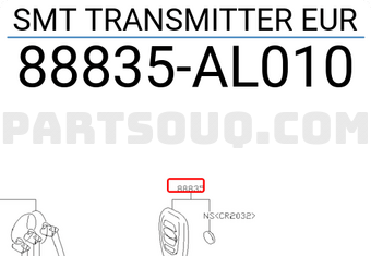 Subaru 88835AL010 SMT TRANSMITTER EUR
