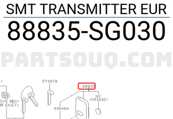 Subaru 88835SG030 SMT TRANSMITTER EUR