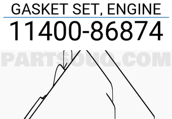 Suzuki 1140086874 GASKET SET, ENGINE