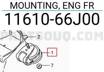 Suzuki 1161066J00 MOUNTING, ENG FR
