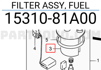 Suzuki 1531081A00 FILTER ASSY, FUEL