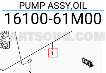 Suzuki 1610061M00 PUMP ASSY,OIL