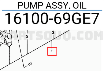 Suzuki 1610069GE7 PUMP ASSY, OIL
