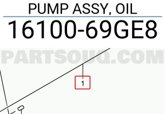 Suzuki 1610069GE8 PUMP ASSY, OIL