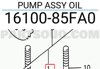 Suzuki 1610085FA0 PUMP ASSY OIL