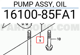 Suzuki 1610085FA1 PUMP ASSY, OIL