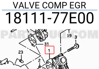 Suzuki 1811177E00 VALVE COMP EGR