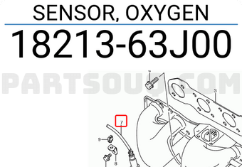 Suzuki 1821363J00 SENSOR, OXYGEN
