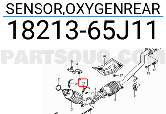 Suzuki 1821365J11 SENSOR,OXYGENREAR