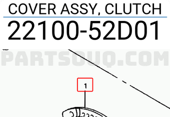 Suzuki 2210052D01 COVER ASSY, CLUTCH