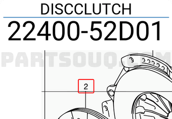 Suzuki 2240052D01 DISCCLUTCH