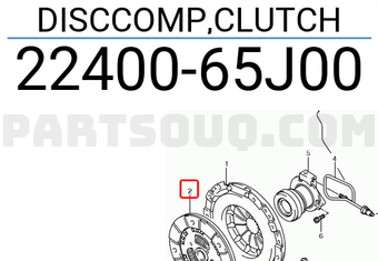Suzuki 2240065J00 DISCCOMP,CLUTCH