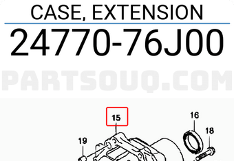 Suzuki 2477076J00 CASE, EXTENSION