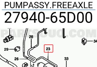 Suzuki 2794065D00 PUMPASSY.FREEAXLE