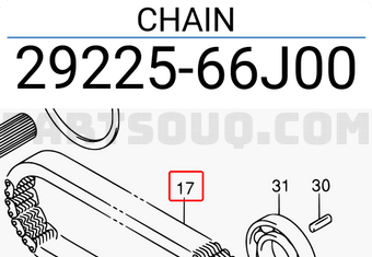 Suzuki 2922566J00 CHAIN