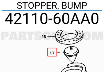Suzuki 4211060AA0 STOPPER, BUMP