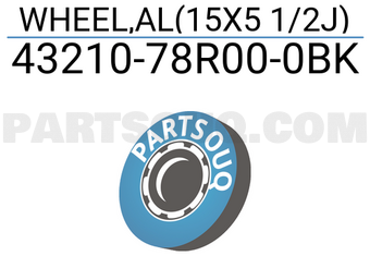 Suzuki 4321078R000BK WHEEL,AL(15X5 1/2J)
