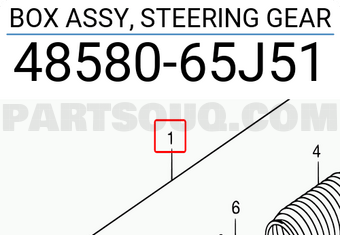 Suzuki 4858065J51 BOX ASSY, STEERING GEAR