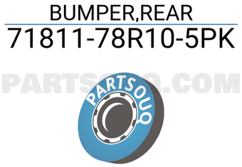 Suzuki 7181178R105PK BUMPER,REAR