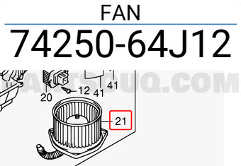 Suzuki 7425064J12 FAN