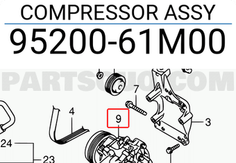 Suzuki 9520061M00 COMPRESSOR ASSY