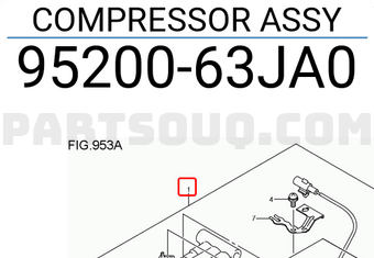 Suzuki 9520063JA0 COMPRESSOR ASSY