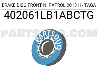 TAGA 402061LB1ABCTG BRAKE DISC FRONT NI PATROL 201311- TAGA
