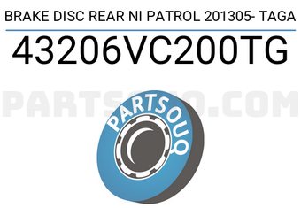 TAGA 43206VC200TG BRAKE DISC REAR NI PATROL 201305- TAGA
