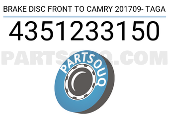 TAGA 4351233150 BRAKE DISC FRONT TO CAMRY 201709- TAGA