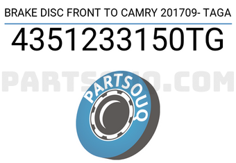 TAGA 4351233150TG BRAKE DISC FRONT TO CAMRY 201709- TAGA