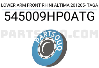 TAGA 545009HP0ATG LOWER ARM FRONT RH NI ALTIMA 201205- TAGA