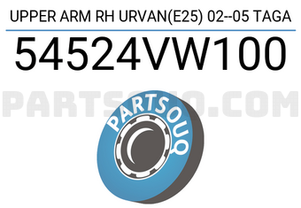 TAGA 54524VW100 UPPER ARM RH URVAN(E25) 02--05 TAGA