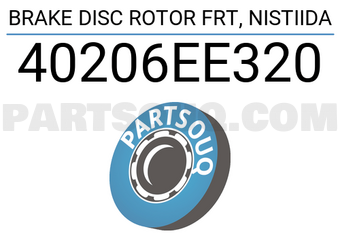 TOP 40206EE320 BRAKE DISC ROTOR FRT, NISTIIDA
