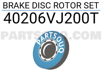 TOP 40206VJ200T BRAKE DISC ROTOR SET