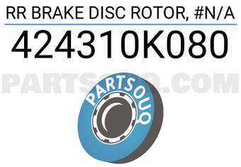 TOP 424310K080 RR BRAKE DISC ROTOR, #N/A