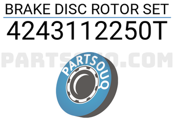 TOP 4243112250T BRAKE DISC ROTOR SET