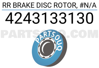TOP 4243133130 RR BRAKE DISC ROTOR, #N/A