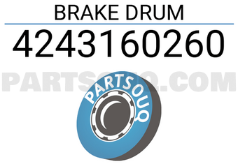 TOP 4243160260 BRAKE DRUM