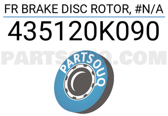 TOP 435120K090 FR BRAKE DISC ROTOR, #N/A