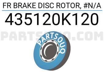 TOP 435120K120 FR BRAKE DISC ROTOR, #N/A