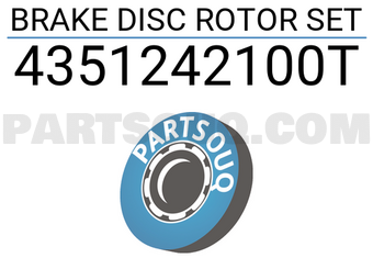 TOP 4351242100T BRAKE DISC ROTOR SET
