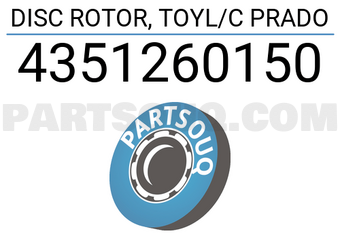 TOP 4351260150 DISC ROTOR, TOYL/C PRADO