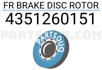 TOP 4351260151 FR BRAKE DISC ROTOR