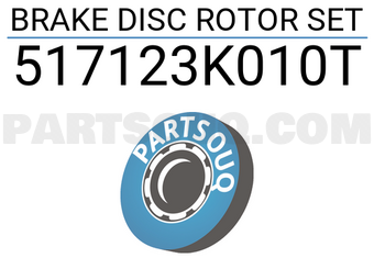 TOP 517123K010T BRAKE DISC ROTOR SET
